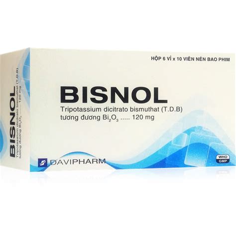 Thuốc BISNOL điều trị viêm loét dạ dày tá tràng – MEDSI.
